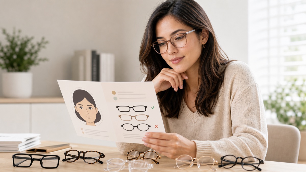 Eyeglasses face shape guide
