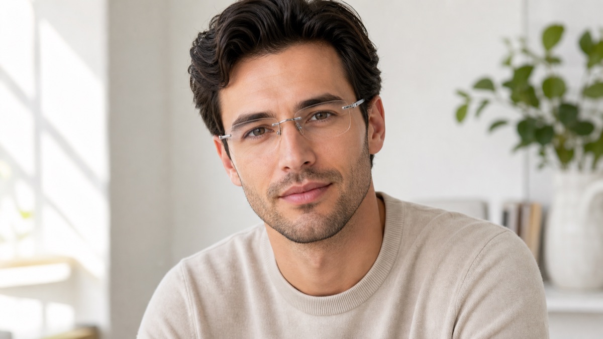 Rimless Glasses Try On: See If Lightweight Frames Suit You